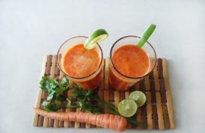 Jugo de apio y zanahoria para quemar grasa y bajar de peso