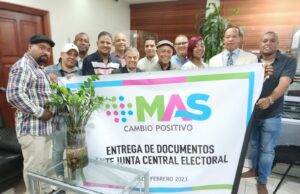 Partido Misión Amplia Alianza Sociopolítica (MAS) deposita requisitos de reconocimiento ante la JCE