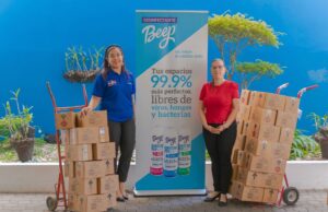 Doce instituciones médicas reciben donativo de 100 mil desinfectantes Beep