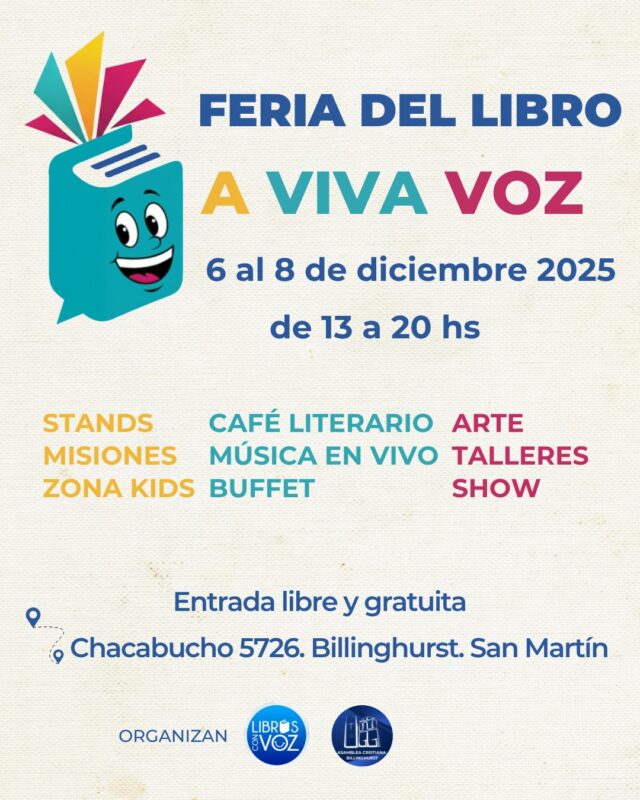 Flyer Feria del Libro A Viva Voz