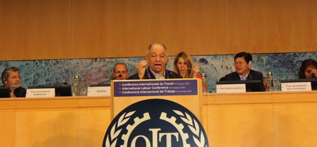 Rafael Pepe Abreu delegado de los Trabajadores Dominicanos ante la 114 CIT-OIT