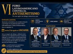 VI Foro Latinoamericano contra el Antisemitismo se realizará en Santo Domingo