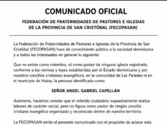 Pastores de San Cristóbal se desvinculan del Ministerio Restaurando Vidas