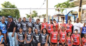 27 Febrero, La Altagracia, Jaya y ensanche Duarte avanzan a semifinal voleibol u18 femenino juegos San Vicente