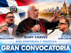 Rony Chaves desarrollará amplia agenda de ministración en Santo Domingo